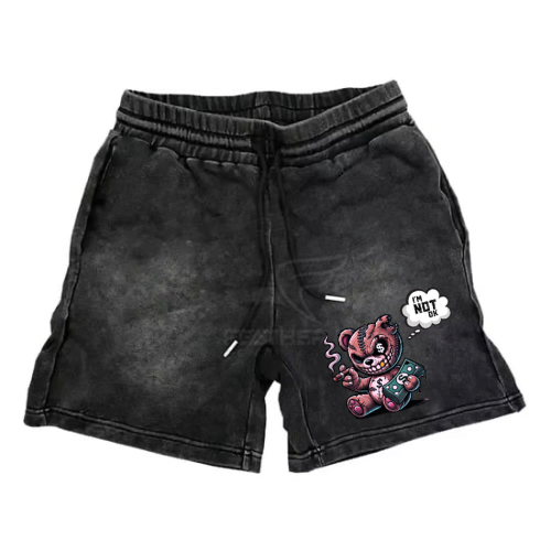 ***PRE ORDER*** Prince Evan “I’m Not Ok” Sun Faded Shorts